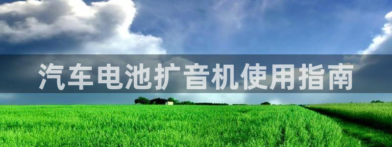 优发国际的官网是什么软件：汽车电池扩音机使用指南